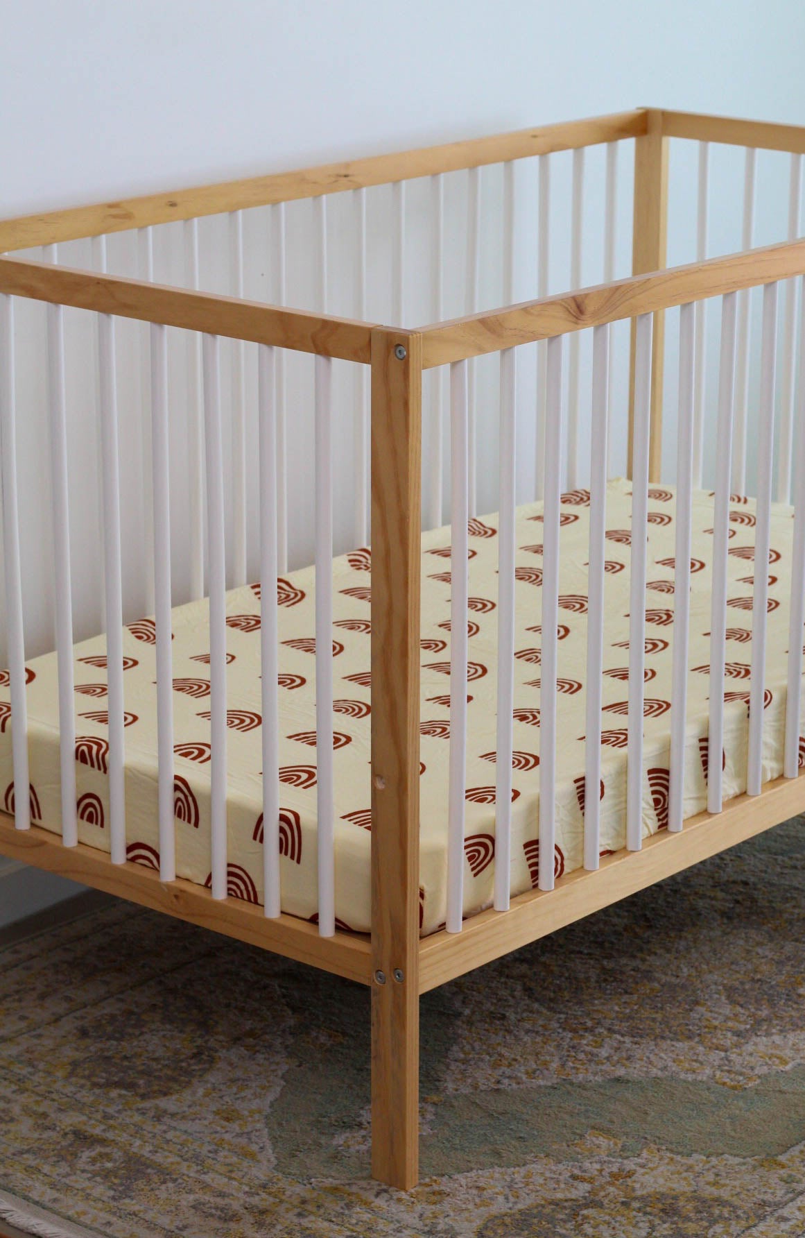 Bamboo Rainbow Cot Sheet