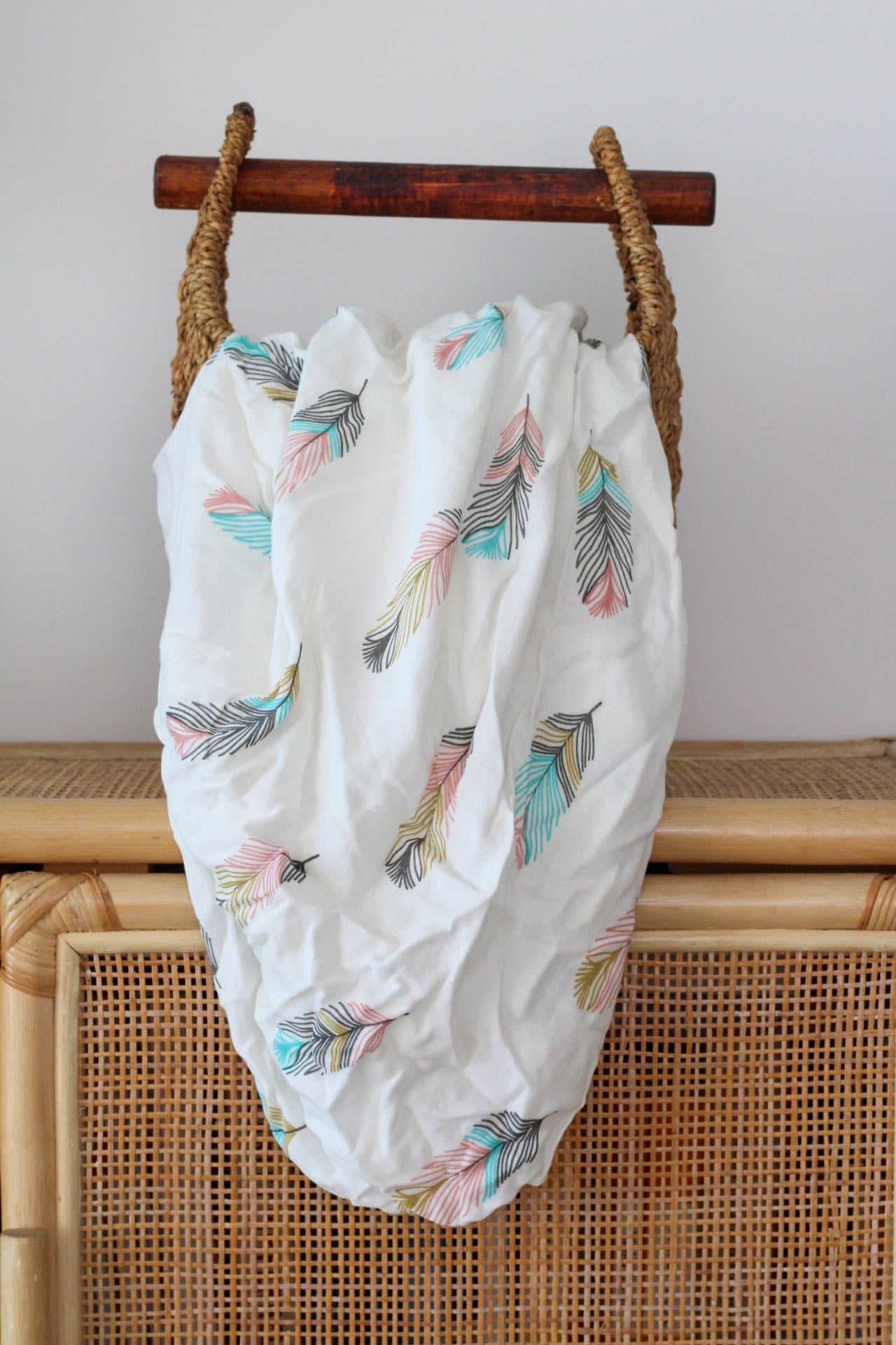 Bamboo Feather Cot Sheet