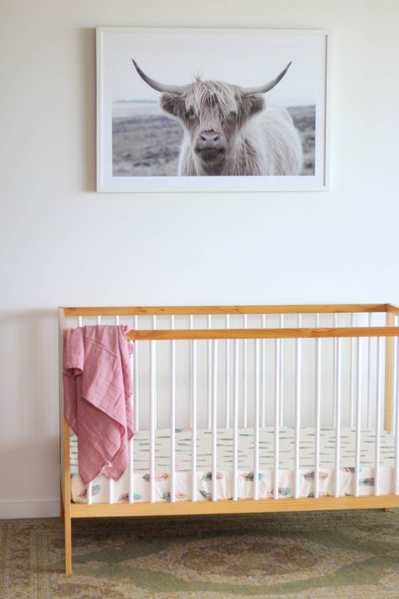 Bamboo Feather Cot Sheet