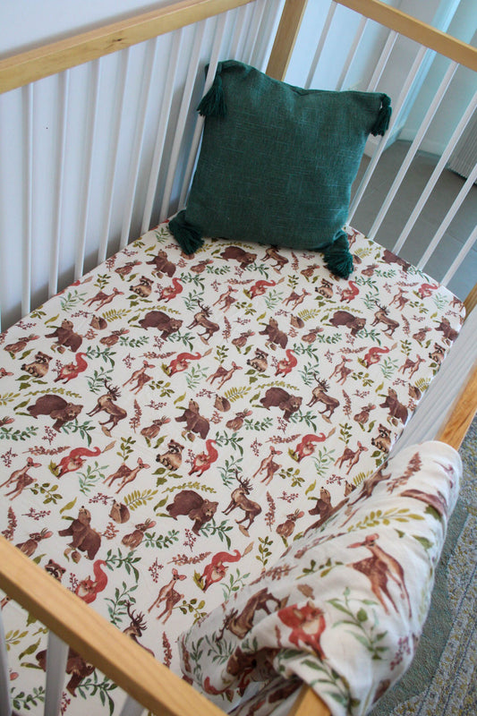 Bamboo Woodlands Cot Sheet