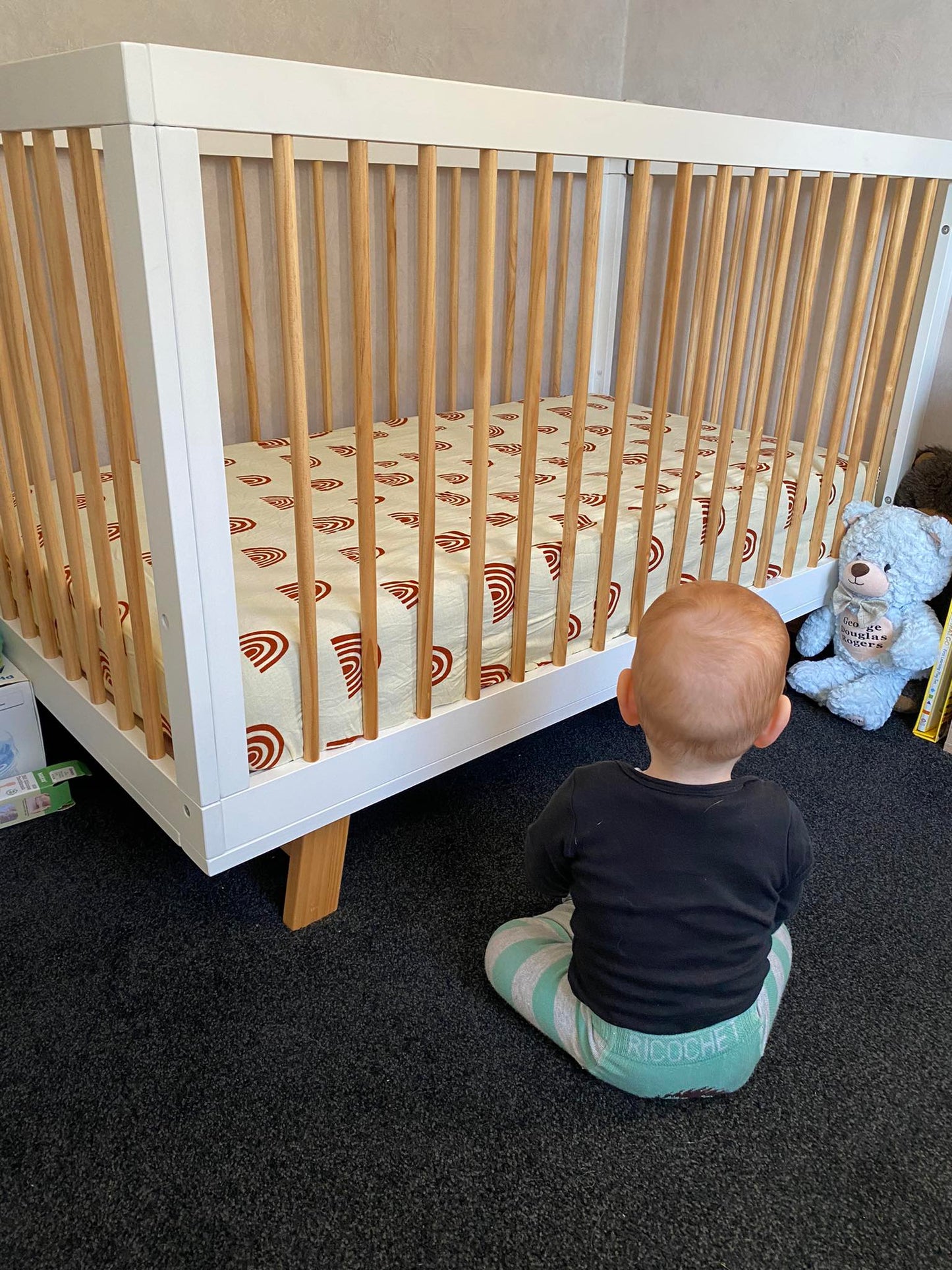 Bamboo Rainbow Cot Sheet